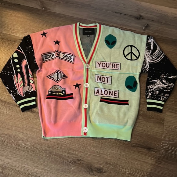 Spirit Jersey Out of this World Sweater Cardigan NWOT - Picture 2 of 8